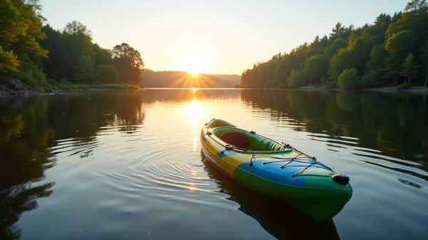 Diversión asegurada con un kayak hinchable ligero y resistente