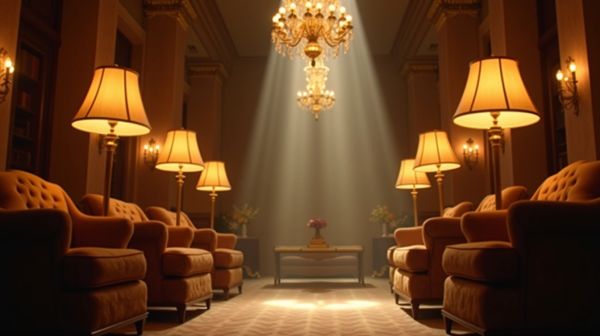 Un salón, cuatro puntos de luz, el reparto que funciona