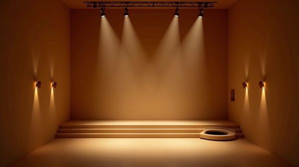 Un salón, cuatro puntos de luz, el reparto que funciona